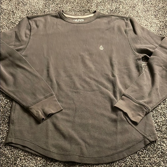 Volcom Gray Long Sleeve Shirt - Picture 1 of 1